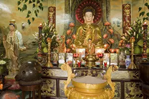 Buddha statue in the Quoc Tu Pagoda