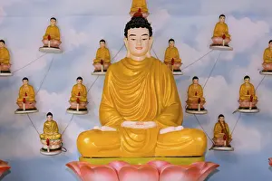 Buddha statue, Quoc Tu Pagoda, Saigon