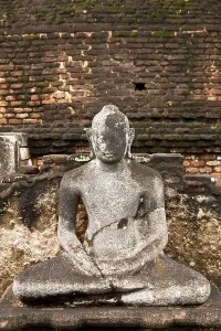 Buddha statue in the ruins of Polonnaruwa