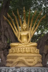 Buddha Statue, Wat Wisunalat, Luang Prabang