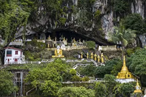 Buddha statues, pagodas, Kaw ka Thawng cave