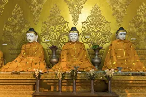 Category Buddhism Prints: Buddha statues, Shwemokhtaw Pagoda
