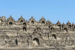 Buddha statues, temple complex Borobudur