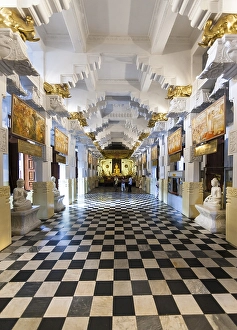 Category Buddhism Prints: Buddha statues in the Temple of the Sacred Tooth Relic
