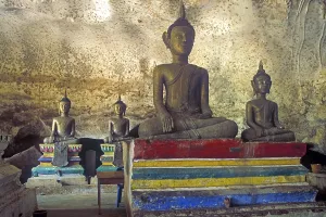 Buddha statues, Wat Suwannakhuha monastery