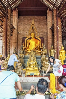 Buddha statues, Wat Yai Chai Mongkhon