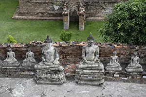 Buddha statues in Wat Yai Chai Mongkhon