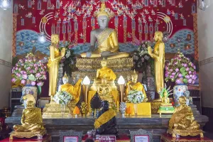 Buddha statues, Wat Yai Chai Mongkhon
