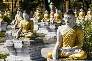 Buddhas lining up, Aung Zay Yan Aung Pagoda