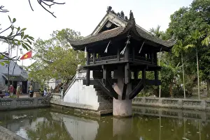 Buddhism, One Pillar Pagoda, Hanoi, Vietnam, Asia