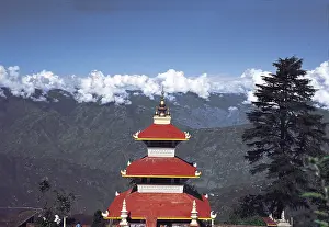 Buddhist monastery in sikkim, india, asia