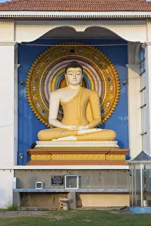 The Buddhist monastery and temple Wella Devalaya in Unawatuna