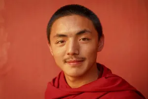 Category Buddhism Prints: Buddhist monk, portrait, Boudhanath