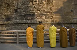Buddhist monks, prayer, meditation