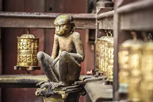 Buddhist Prayer Wheels, Monkey