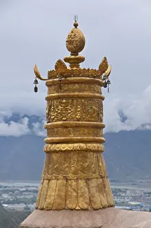 Buddhist roof ornament, Drepung Temple