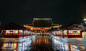 Buddhist temple complex, Asakusa shrine or Senso-ji temple