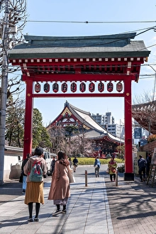 Category Buddhism Prints: Buddhist temple complex, Senso-ji Temple or Asakusa Shrine