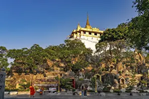 The Buddhist temple complex Wat Saket or Temple of the Golden Mount