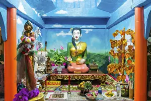 Category Buddhism Prints: Buddhist temple, evening light