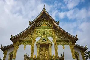 Buddhist temple Haw Pha Bang at the Royal Palace