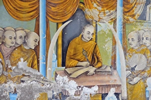 Buddhist wall paintings for religious instruction