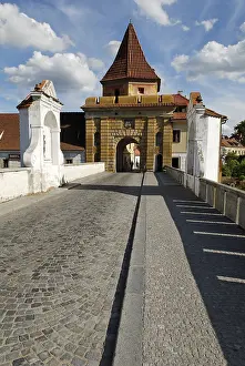 Budweis gate, historic old town of Cesky Krumlov