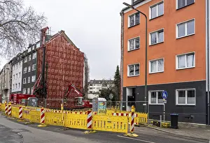 Building gap, construction site for a new residential building