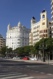 Building in Placa America, Valencia, Spain