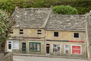 Buildings, houses, miniature village