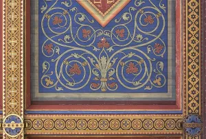 Built in 1893, ceiling paintings by Adolf Quensen