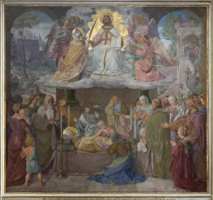 Category Historic EN Prints: Built by Ernst Zwirner, fresco on the east wall of the north transept