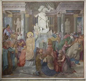 Category Historic EN Prints: Built by Ernst Zwirner, fresco on the west wall of the north transept