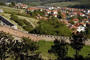 Bulgaria, Belogradchik, View of the twon from the Fortress