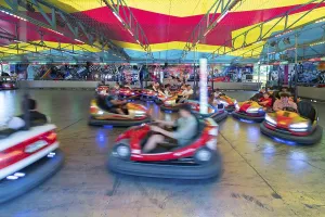 Bumper cars at the Erlangen Bergkirchweih