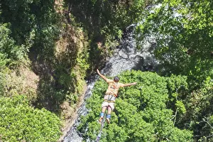 Bungee jumper, San Jose, Costa Rica