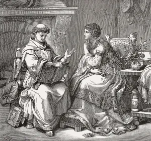 Burchard III and his second wife Hedwig