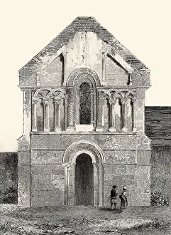 Burgh Castle, Norfolk, England, 18. Jahrhundert