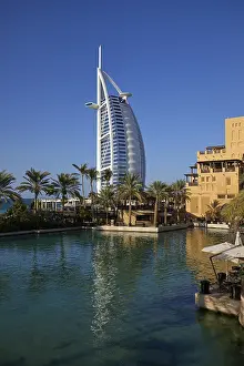 Framed Print : Burj Al Arab hotel at dusk, Dubai Framed Print : Burj Al Arab hotel at dusk, Dubai