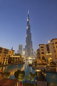 Burj Khalifa at dusk, Dubai, United Arab Emirates