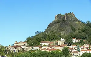 Buron village and his castle. Puy de Dome