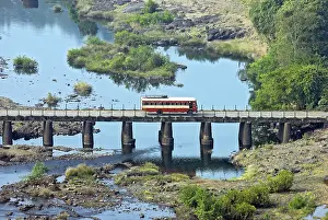 Category Historic EN Prints: Bus crossing a bridge on chorna river