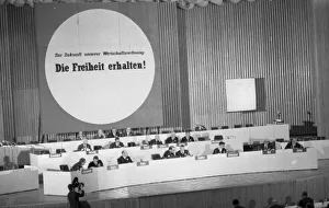 The Business Day of the CDU/CSU in 1969 in Dortmund united politicians and business bosses in the consultation