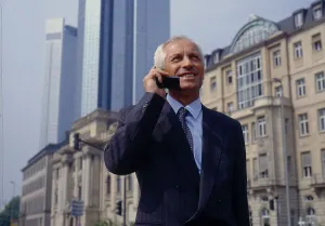 Businessman on the phone Mobile phone