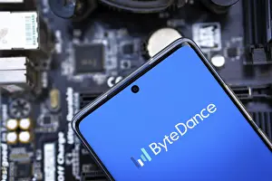 Category Historic EN Prints: ByteDance logo is displayed on smartphone