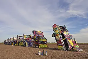 Cadillac Ranch on Route 66, Amarillo, Texas