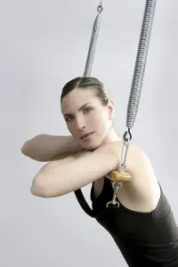 Cadillac trapeze pilates woman portrait fitness sport beautiful girl
