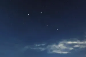 Caelum star constellation, Night sky