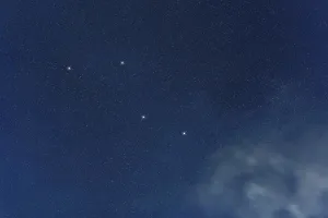 Caelum star constellation, Night sky