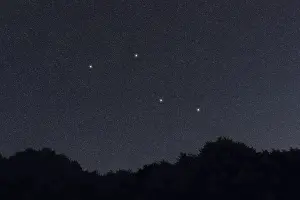 Caelum star constellation, Night sky